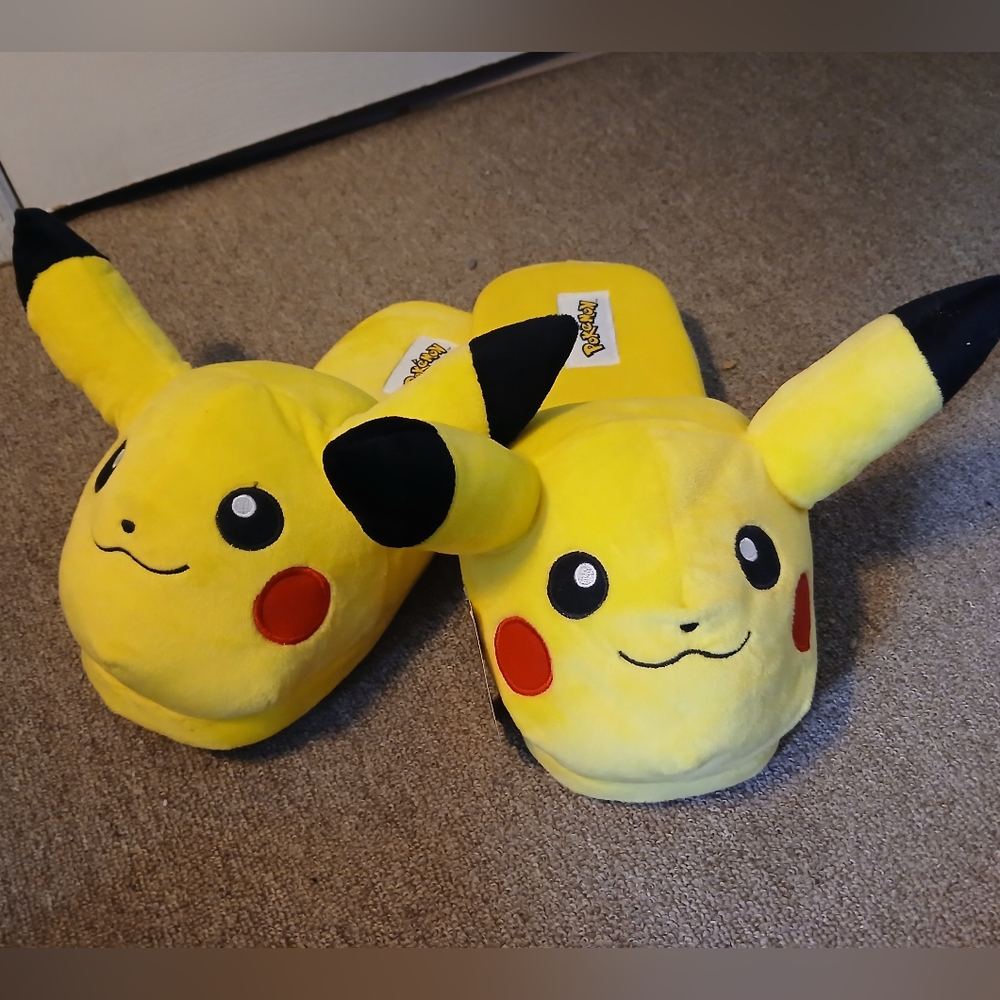 NWT Pikachu Slippers